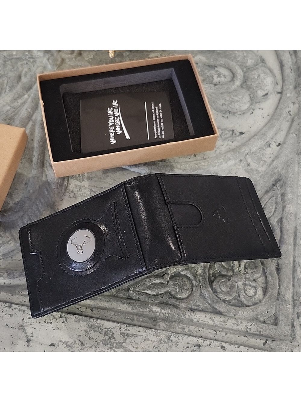 BULLIANT Men Wallet, Slim Leather Wallet RFID Block for Gift Mens